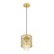 Z-Lite Kipton 1 Light Mini Pendant, Rubbed Brass & Clear 3037MP-RB - alternate 4
